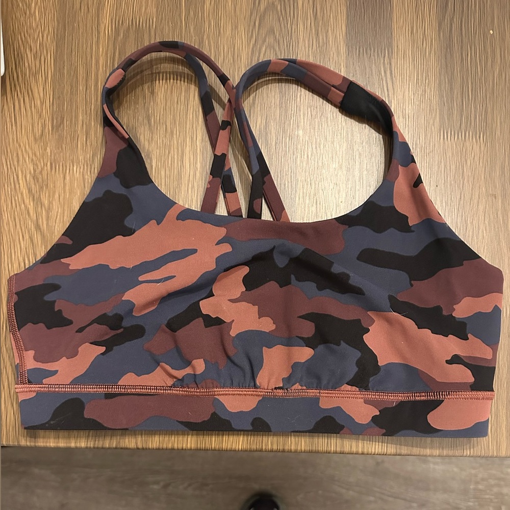 lululemon size 10 energy bra camo